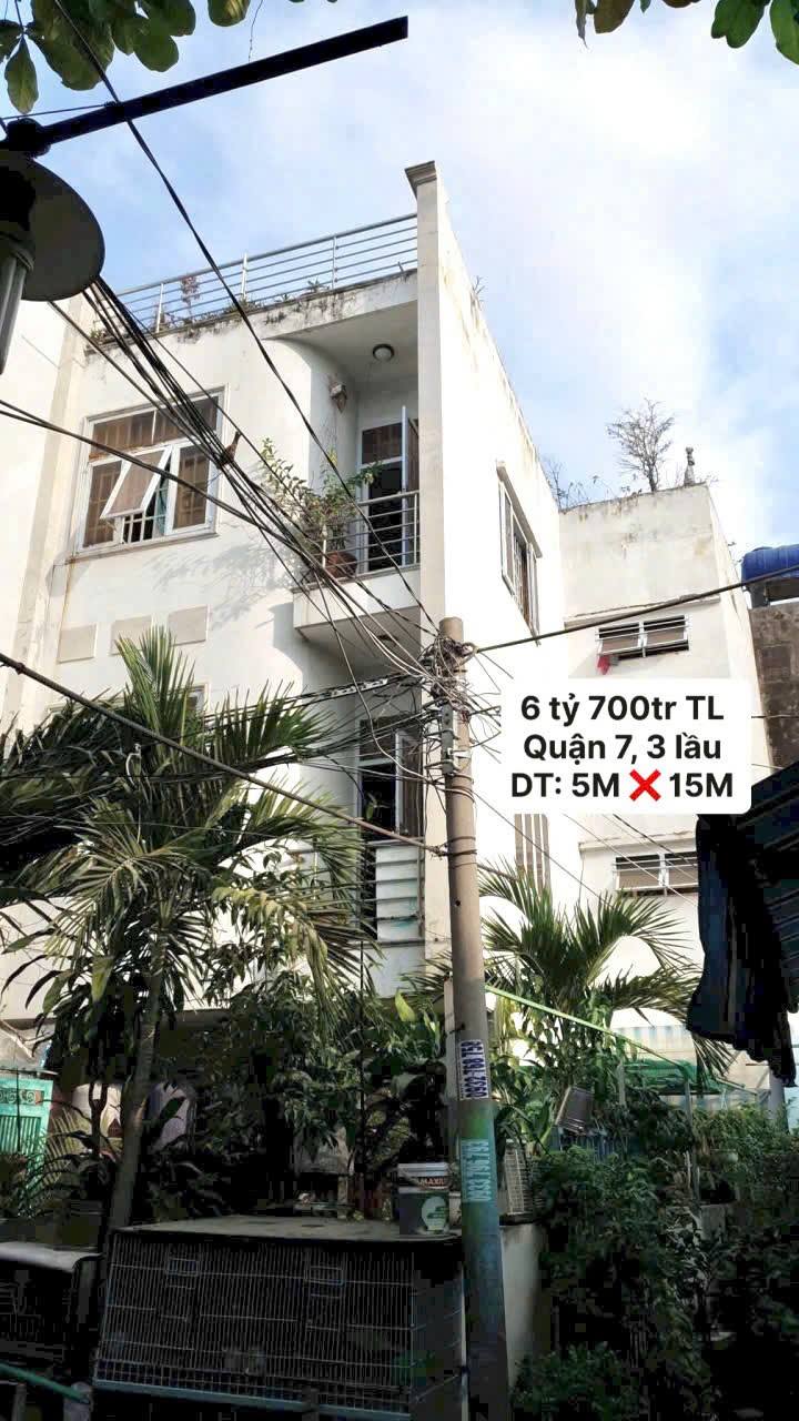 Nhà góc 2 mặt hẻm Phú Thuận Quận 7, 78m² giá 6.7 tỷ - Sổ hồng riêng, thoáng mát!