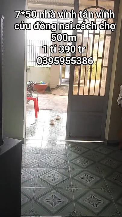 Nhà riêng Vĩnh Tân Vĩnh Cửu 350m² giá 1.39 tỷ - Sổ đỏ chính chủ!