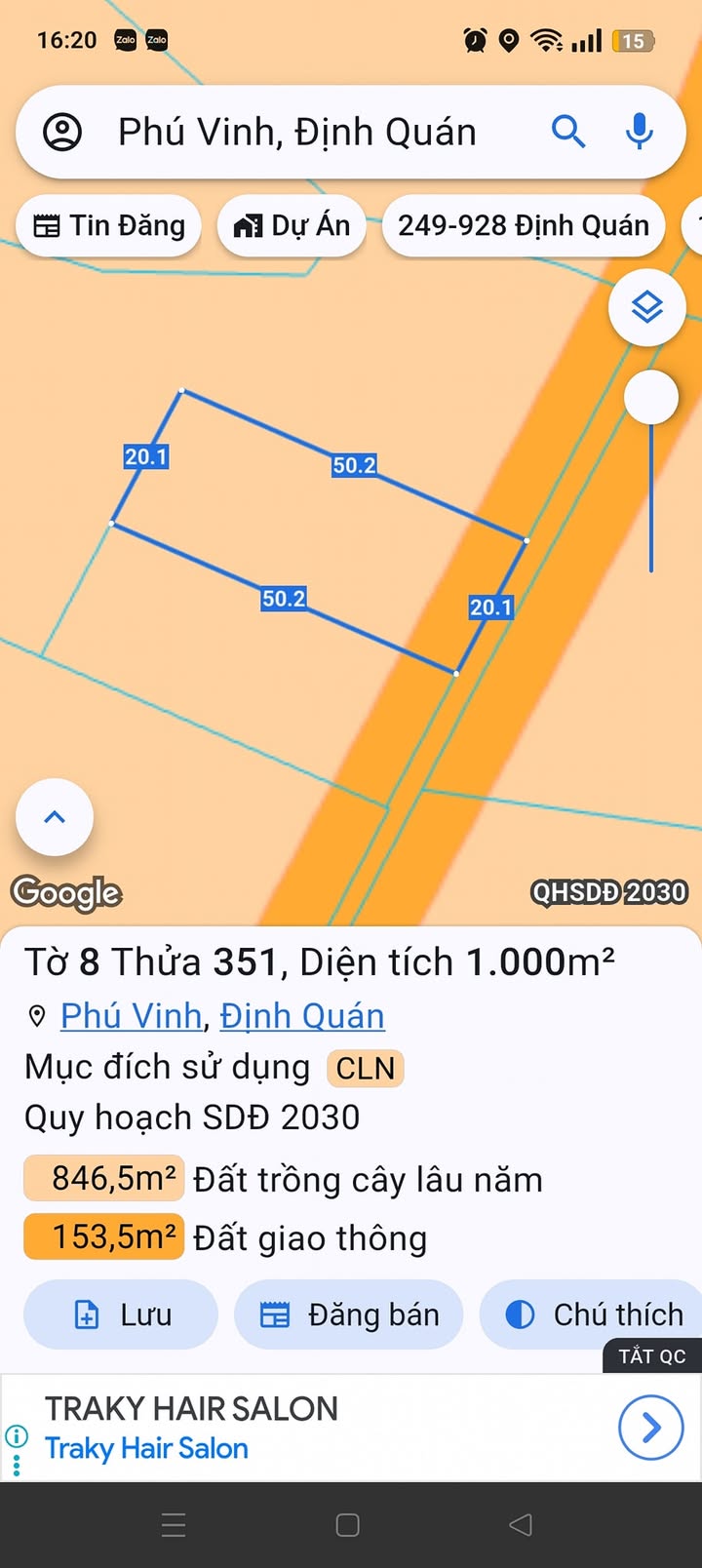 Đất nền Phú Vinh, Định Quán, Đồng Nai 1000m² - Giá chỉ 800 triệu!
