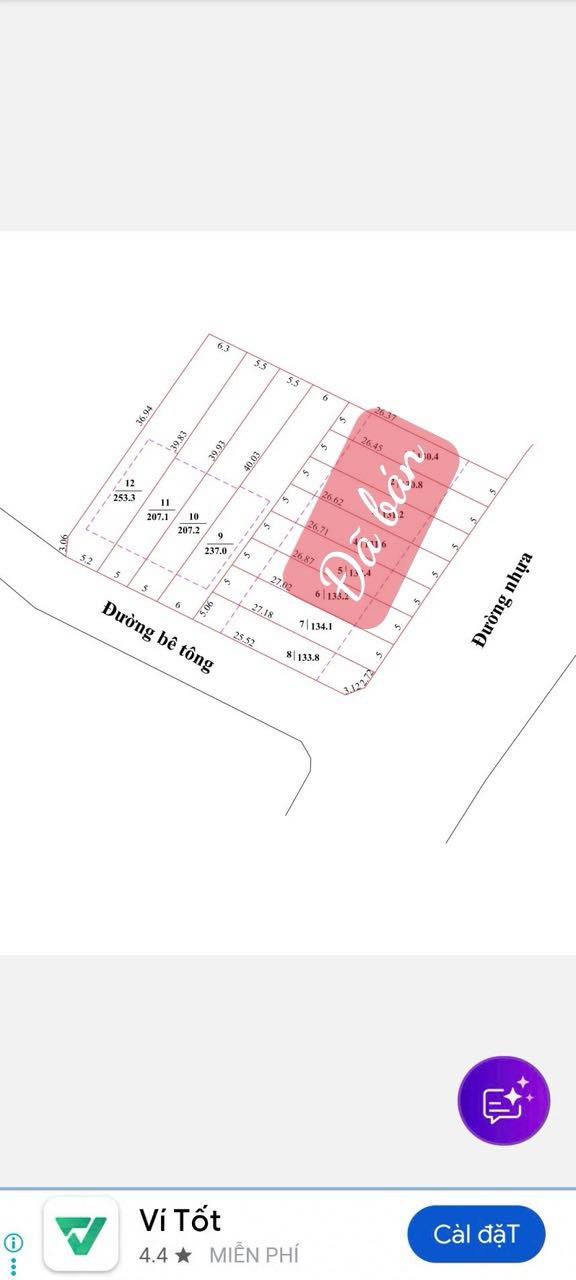 Đất nền 2 mặt tiền đường Phạm Hùng, Đất Đỏ - 80m² giá 1.6 tỷ, cơ hội đầu tư hiếm có!