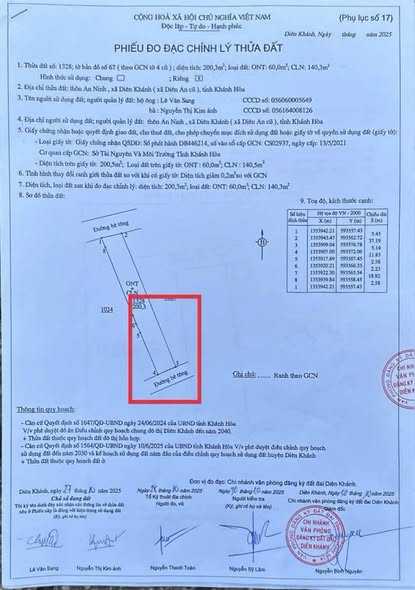 Đất nền Diên An 100m² giá 1.39 tỷ - Sổ hồng chính chủ, vị trí đắc địa!