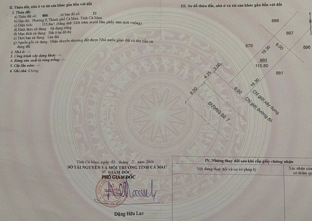 Đất nền khu dân cư Minh Thắng, Cà Mau 115.8m² giá 1.7 tỷ - Đầu tư sinh lời ngay!