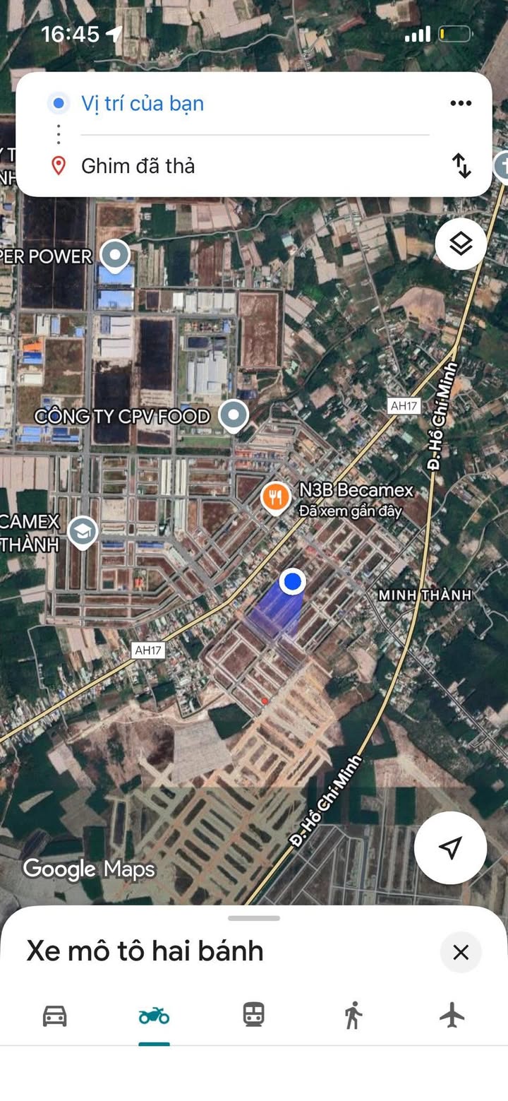 Đất Becamex Chơn Thành 5m² giá 1.1 tỷ - Cơ hội đầu tư hấp dẫn!