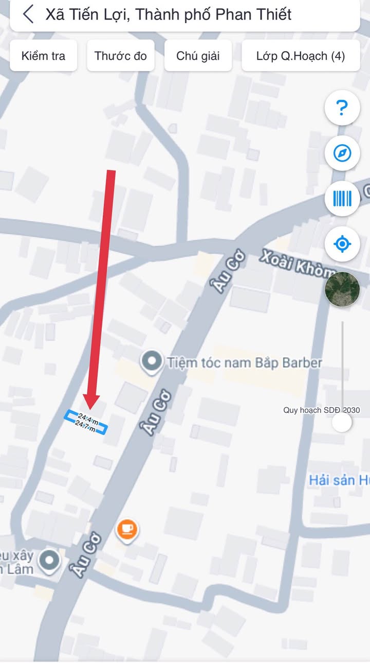 Bán đất Tiến Lợi, Phan Thiết 122,7m² - Đường bê tông 4m, giá chỉ 1 tỷ!