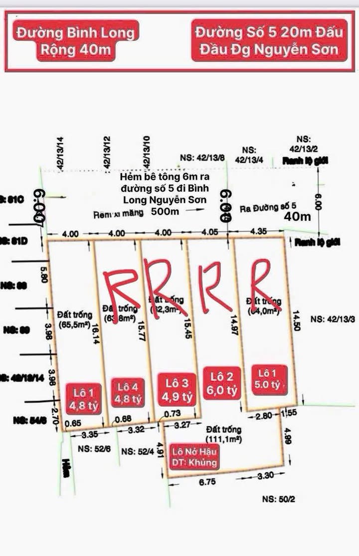 Đất nền 60m² tại Lê Văn Quới, Bình Trị Đông, giá 4.8 tỷ - Pháp lý rõ ràng, xây dựng tự do!