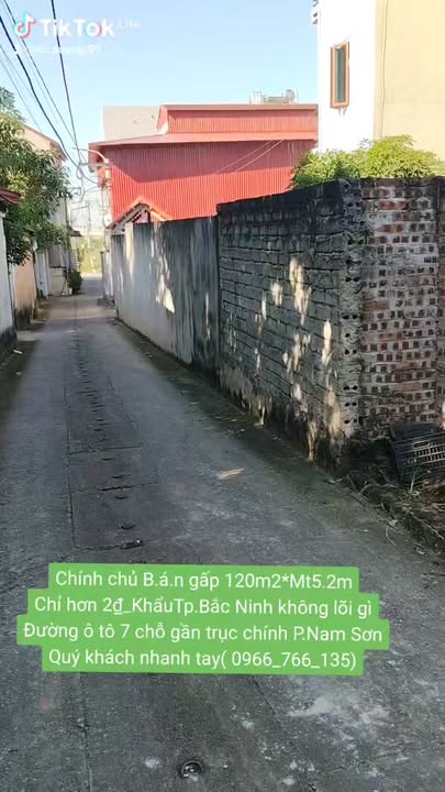 Đất nền Nam Sơn Bắc Ninh 120m² giá thỏa thuận - Cơ hội đầu tư vàng!