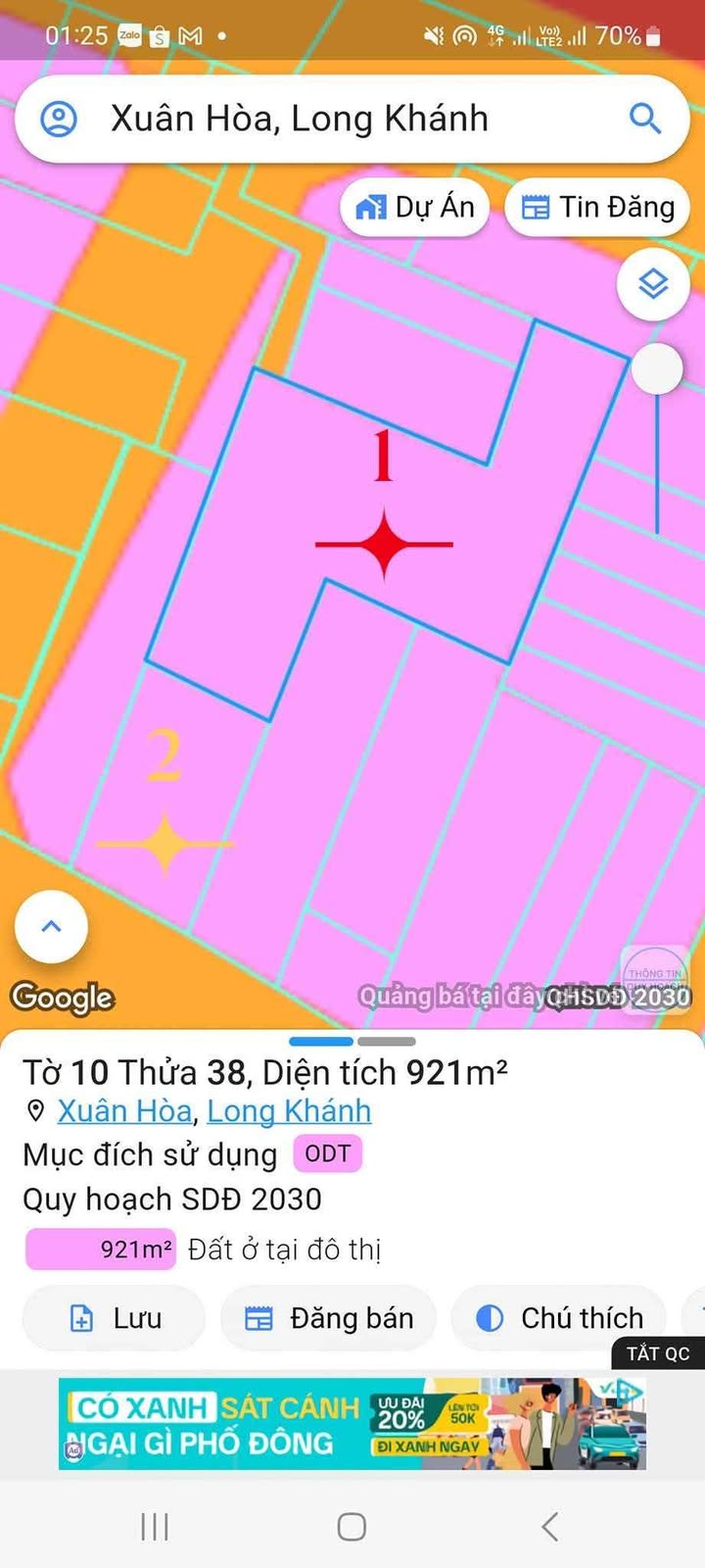 Mặt bằng cho thuê mặt tiền đường Nguyễn Trãi, Long Khánh 850m² - Kinh doanh thuận lợi!