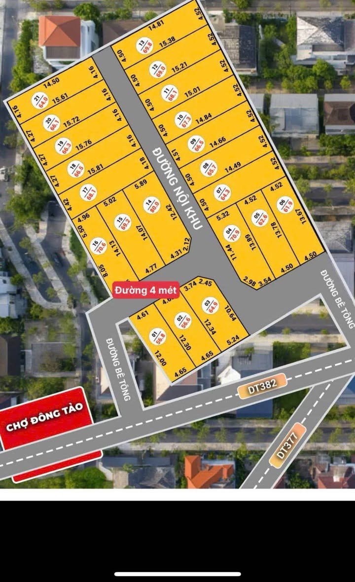 Đất nền Đông Tảo 56m² chỉ 1.8 tỷ - Cơ hội đầu tư sinh lời cao!