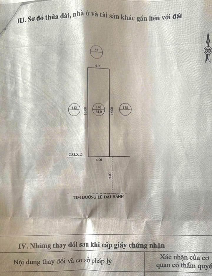 Nhà mặt tiền Lê Đại Hành, Quy Nhơn 64m² giá 3.99 tỷ - Sổ hồng chính chủ!