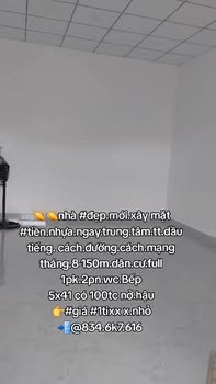 Nhà mặt tiền nhựa Dầu Tiếng 205m² giá 1 tỷ - Xây mới, vị trí đắc địa!