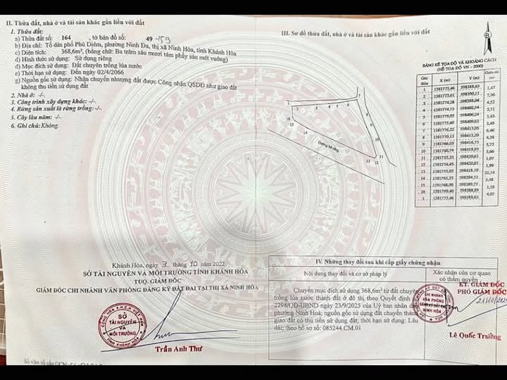 Đất Ninh Đa, Ninh Hòa 368m² chỉ 1.1 tỷ - Cách biển 15 phút!