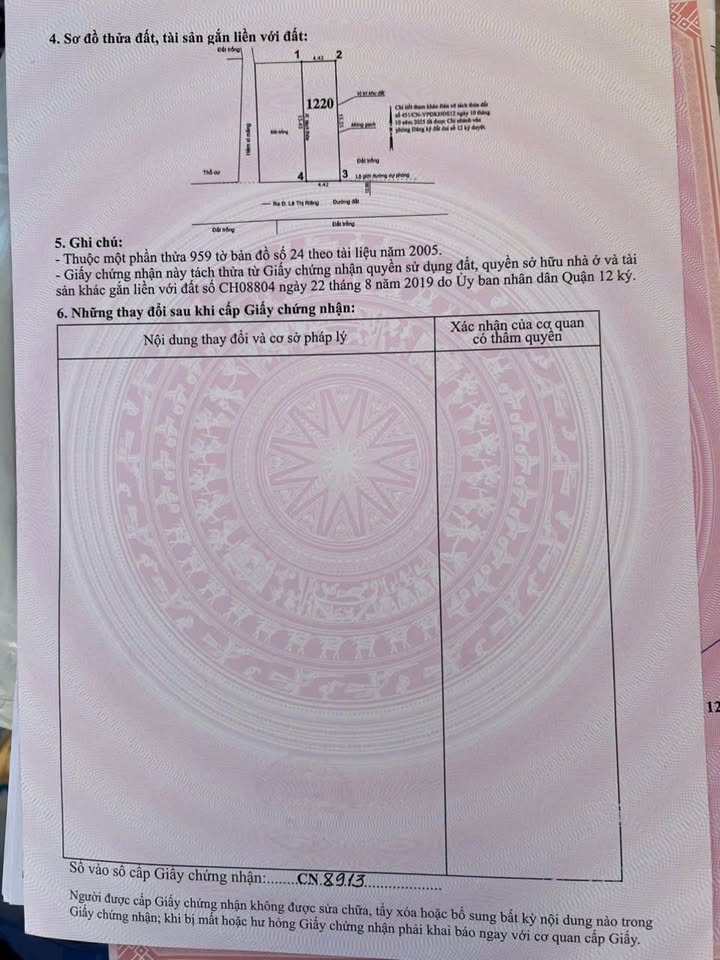 Đất nền quận 12, đường Lê Thị Riêng, 79.64m² giá 4,7 tỷ - Sổ đỏ chính chủ, tiện ích đầy đủ!
