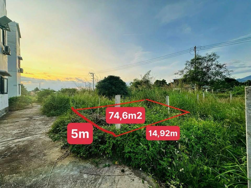 Đất thổ cư Vĩnh Hiệp Nha Trang 74,6m² giá 1.92 tỷ - Sổ hồng chính chủ, đường rộng 3m!
