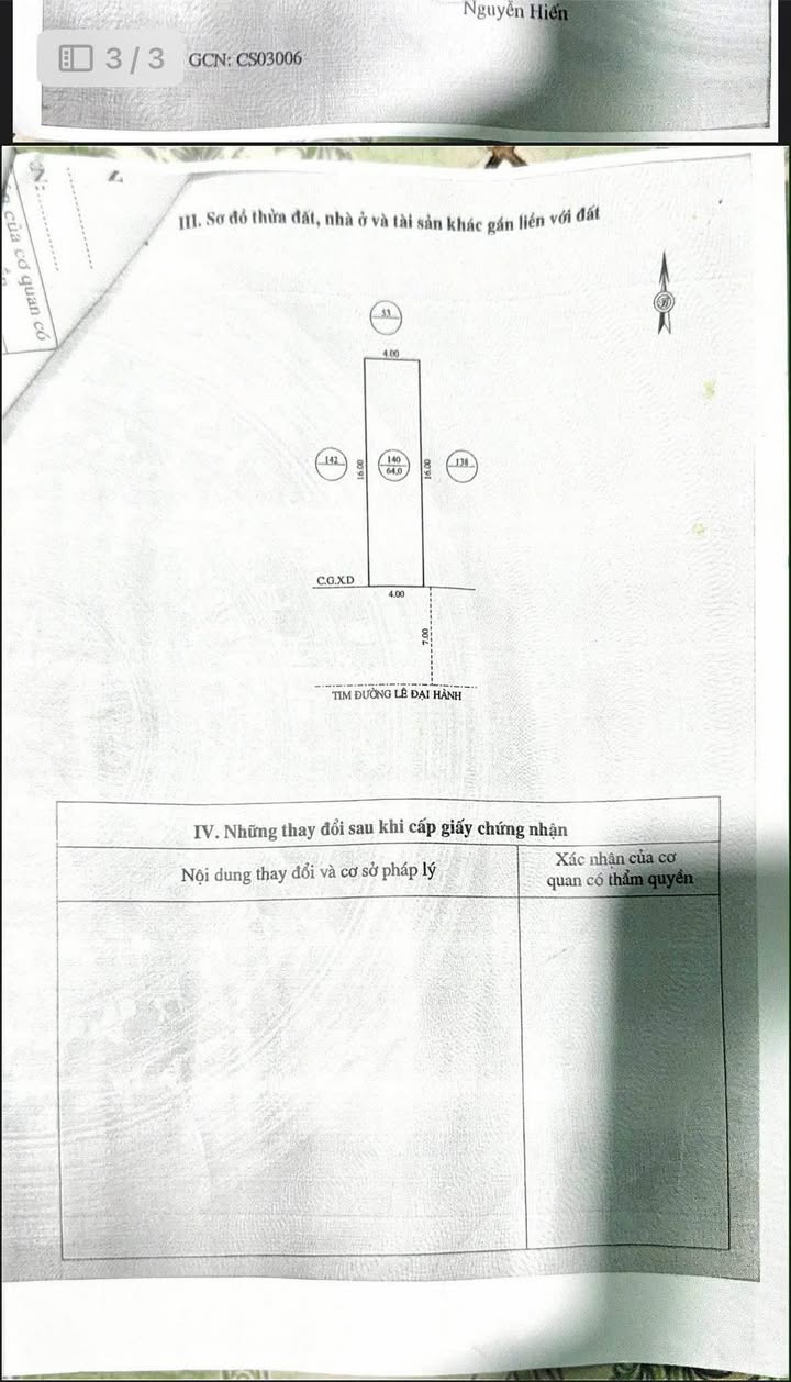 Nhà mặt tiền đường Lê Đại Hành, phường Quy Nhơn, diện tích 64m² - Sổ hồng chính chủ, giá 3.9 tỷ!