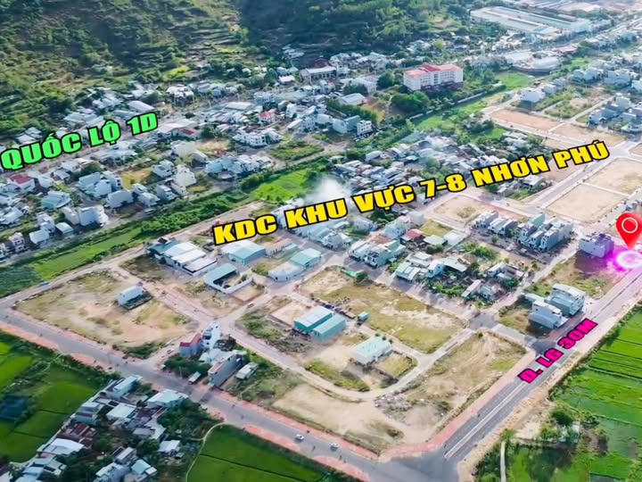 9 Lô Đất Mặt Tiền KDC Cây Xăng Nhơn Phú - Diện tích linh hoạt, Giá từ 1.55 tỷ