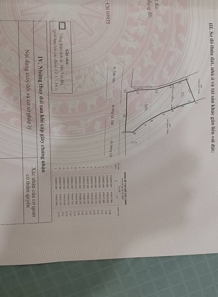 Đất mặt đường Quốc lộ 18, Đông Ngũ, Tiên Yên 585m² giá 2.5 tỷ - Đầu tư sinh lời ngay!