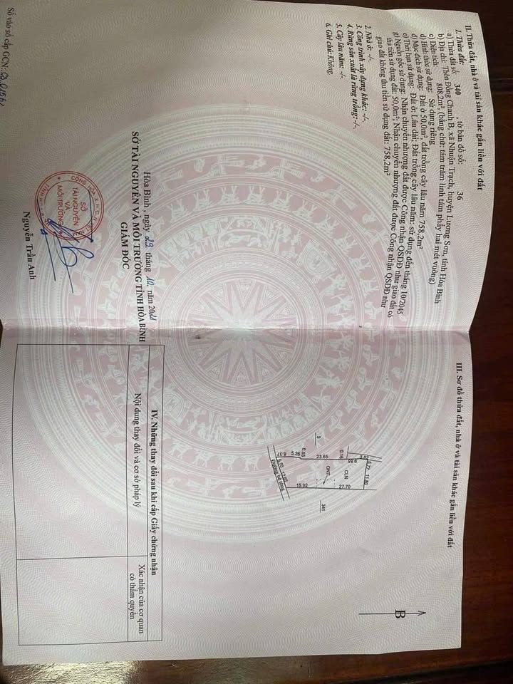 Đất nền đường Đồng Chanh, Nhuận Trạch, 800m² giá 6.4 tỷ - Đầu tư sinh lời ngay!