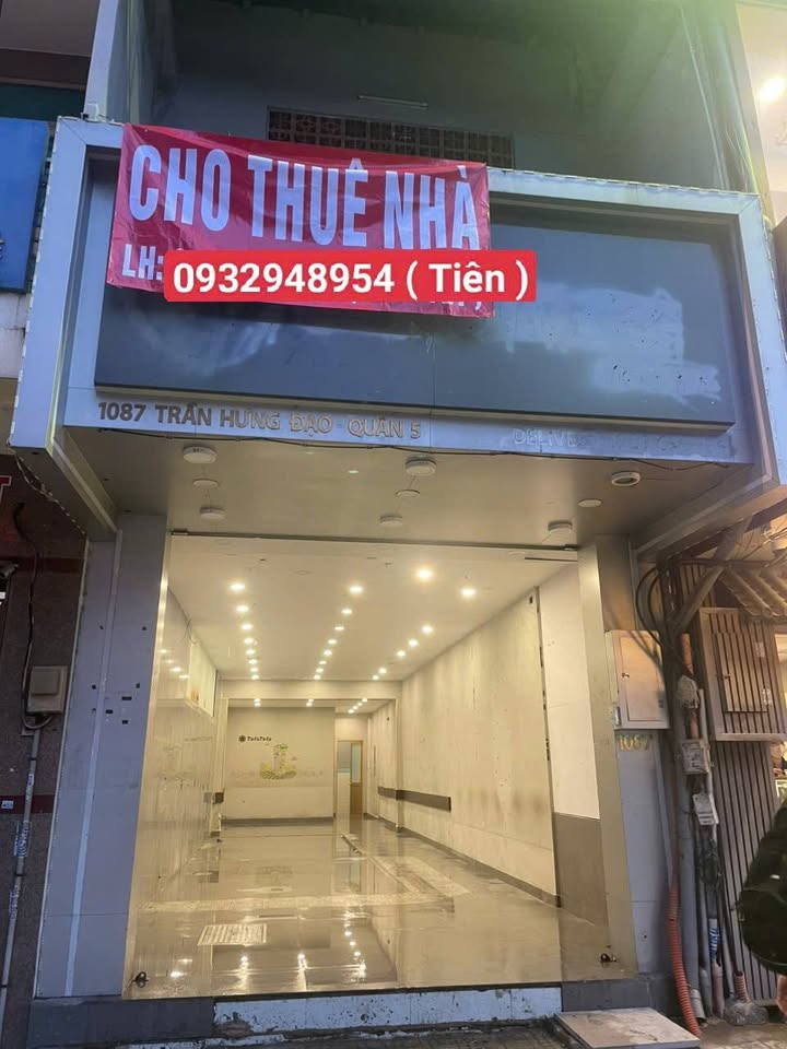 Nhà mặt tiền Trần Hưng Đạo, Quận 5 - Diện tích 84m², cho thuê giá 40 triệu/tháng