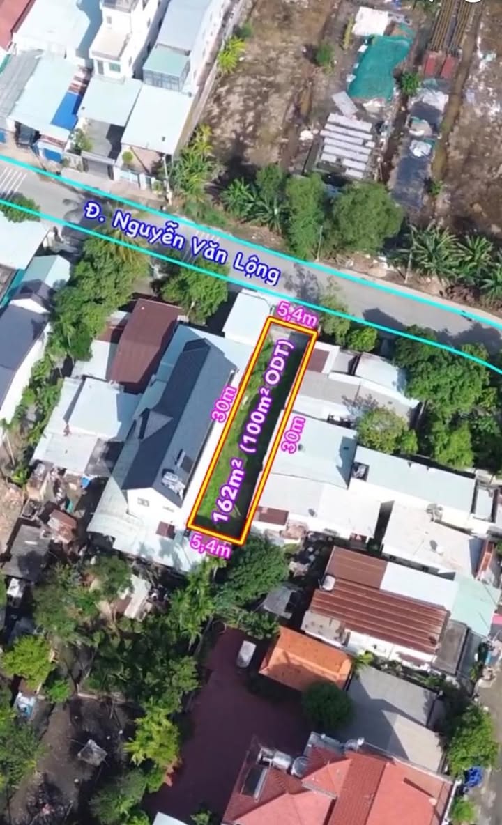 Đất nền mặt tiền Nguyễn Văn Lộng Bình Nhâm 162m² giá chỉ 5 tỷ - Cơ hội đầu tư tuyệt vời!