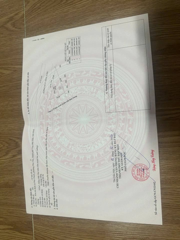 Đất Phú Tân Thủ Dầu Một 242m² giá 3.9 tỷ - Sổ hồng chính chủ