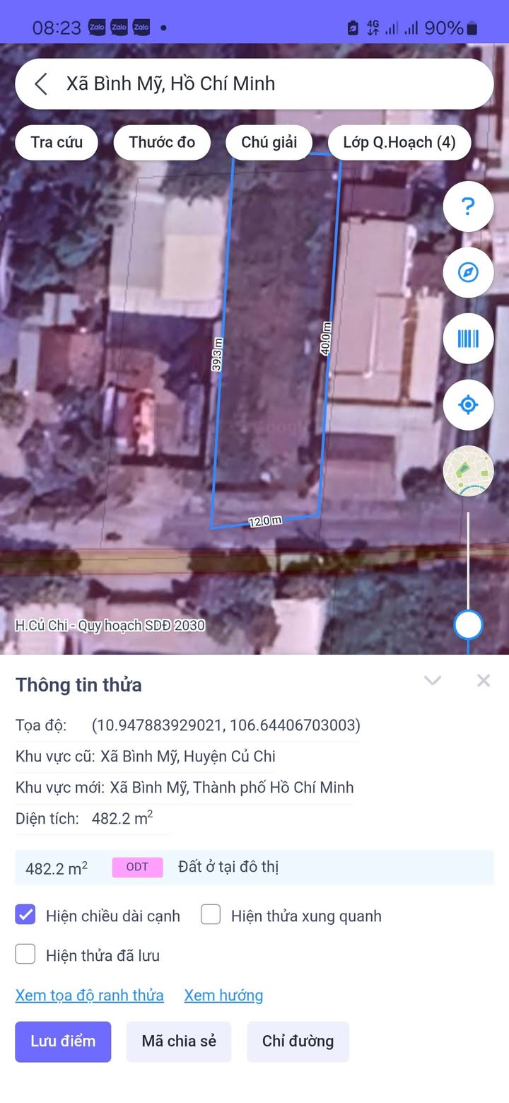 Đất thổ cư ấp 5, Bình Mỹ Củ Chi 482m² giá 10 tỷ - Sổ hồng chính chủ, xây dựng tự do!