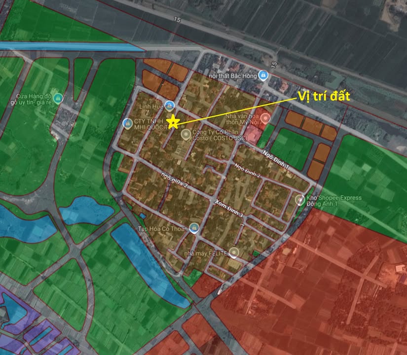 Đất thổ cư 100m² tại Mỹ Nội, Bắc Hồng, Đông Anh - Giá hợp lý, sẵn sàng giao dịch!