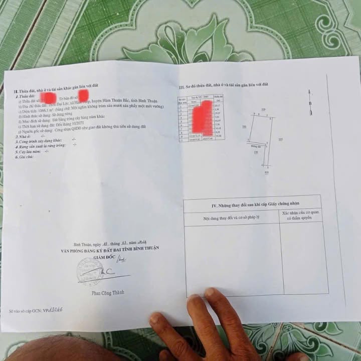 Đất nền Hàm Hiệp 3600m² giá chỉ 250 triệu - Sổ hồng chính chủ!