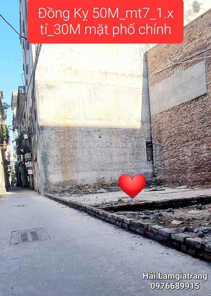 Đất nền phố Di Tích, Đồng Kỵ 50m² giá 1.9 tỷ - Vị trí đẹp, đầu tư sinh lời!