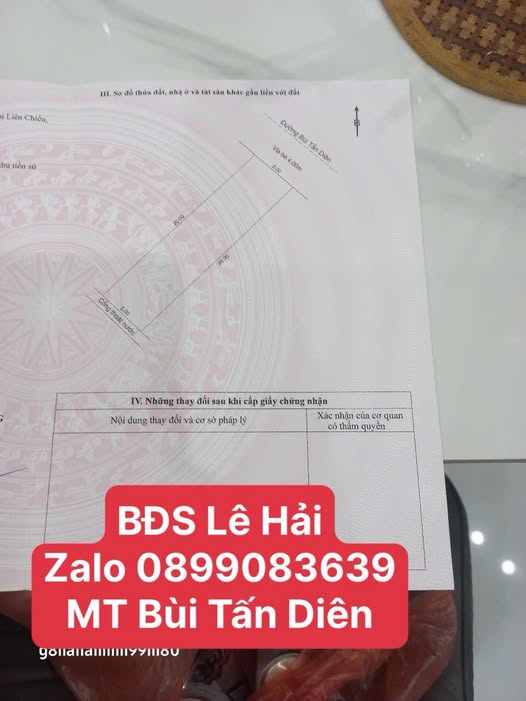 Lô đất Bùi Tấn Diên, Cẩm Lệ, Đà Nẵng 100m² giá 5 tỷ - Vị trí kinh doanh lý tưởng!