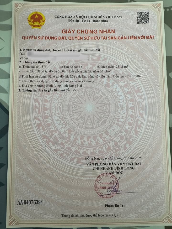 Đất thổ cư 250m² đường Nguyễn Văn Trỗi nối dài - Sổ đỏ chính chủ, giá 500 triệu VND!