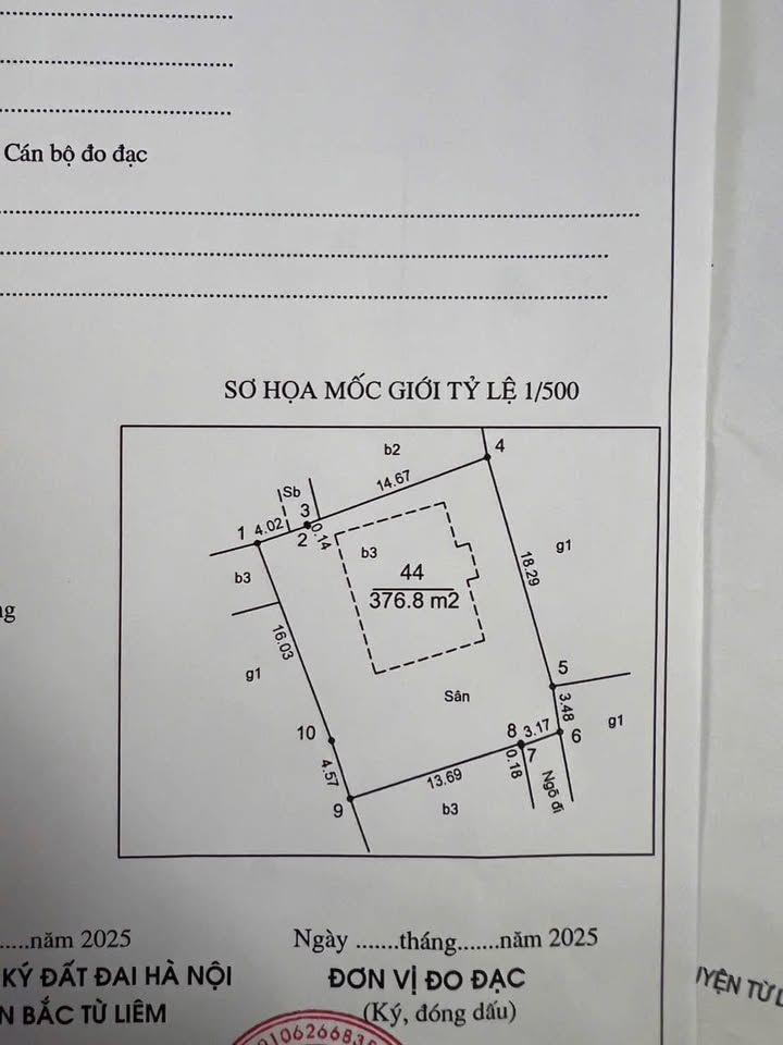 Đất Phú Diễn 377m² giá thỏa thuận - Ô tô đỗ cửa, chia 7 nền