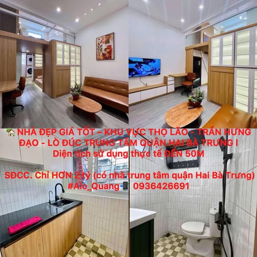 Nhà đẹp đường Thọ Lão, quận Hai Bà Trưng 50m² giá 2 tỷ - Sẵn sàng vào ở ngay!