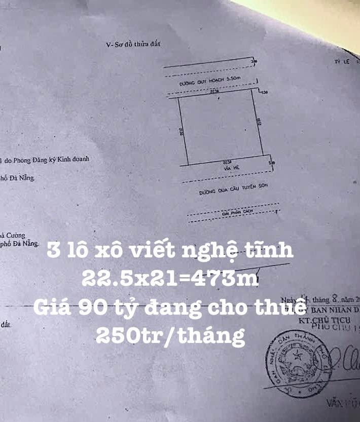 FrontHouse đường Phan Trọng Tuệ, Đà Nẵng 473m² giá 90 tỷ - Cơ hội đầu tư hiếm có!