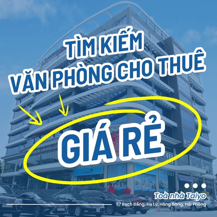 Văn phòng cho thuê TAIYO Building Hải Phòng 48m² giá chỉ 8 triệu - Sẵn sàng bàn giao ngay!