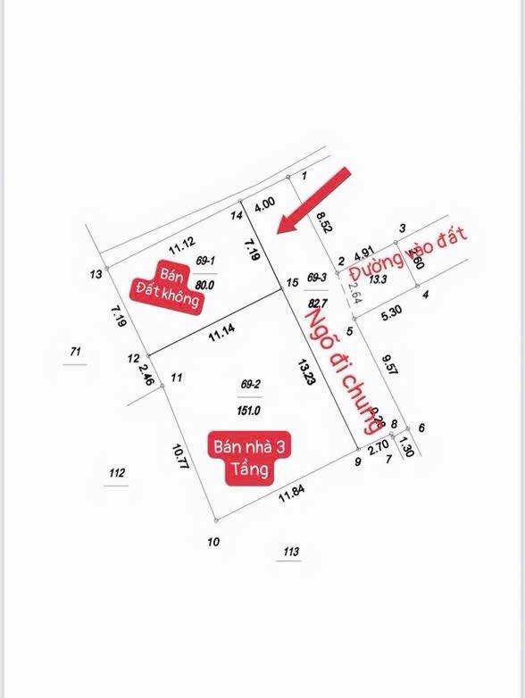 Đất thổ cư 80m² tại thôn Tân Dân 1, Thanh Oai - Cơ hội đầu tư hiếm có!