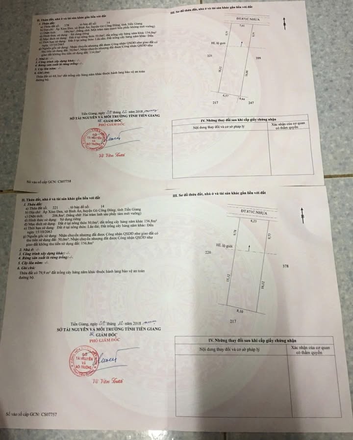 Đất thổ cư mặt tiền đường TL 871C, Bình Ân, Gò Công Đông - Giá chỉ 700 triệu