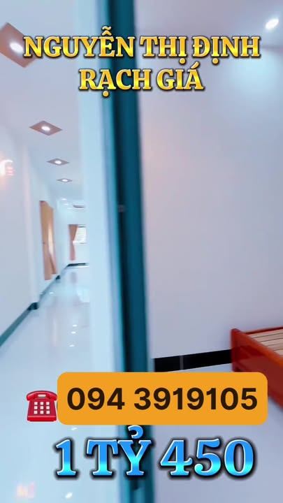 Nhà riêng Nguyễn Thị Định, Rạch Giá 105m² - Full nội thất, sẵn sàng ở ngay!