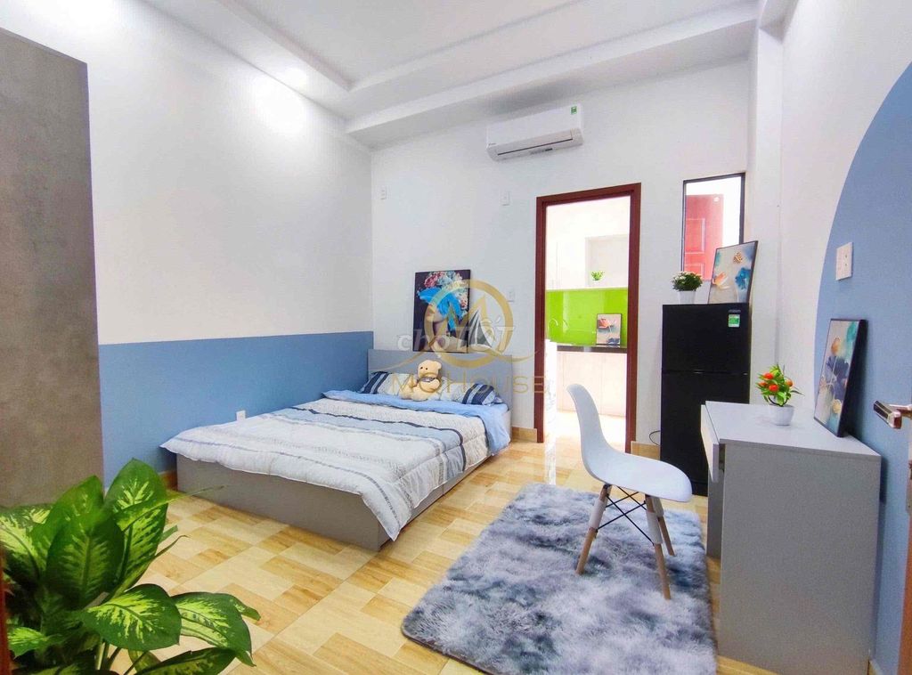 Căn hộ 1 phòng ngủ ban công, full nội thất, giặt riêng tại Tân Bình - Giá chỉ 6.2 triệu