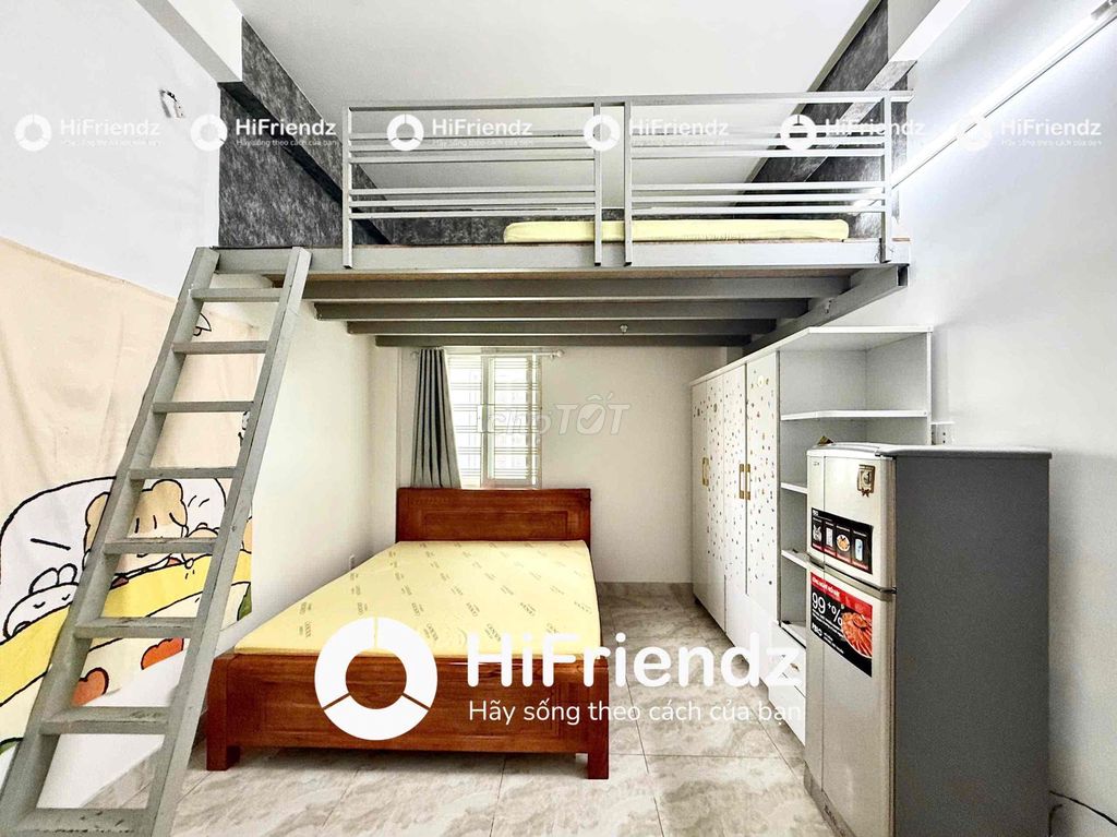 Phòng Duplex Kinh Dương Vương 36m² giá 3.5 triệu - Đầy đủ nội thất, tiện nghi