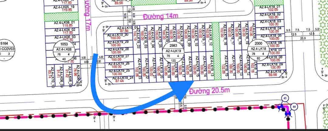 Đất liền kề Thanh Hà Mường Thanh 100m² giá chỉ 15 tỷ - Sổ hồng chính chủ!