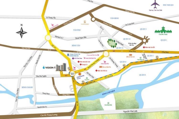 Căn hộ 1PN Vision Bình Tân 45m² giá 5 triệu - Sẵn sàng vào ở ngay!