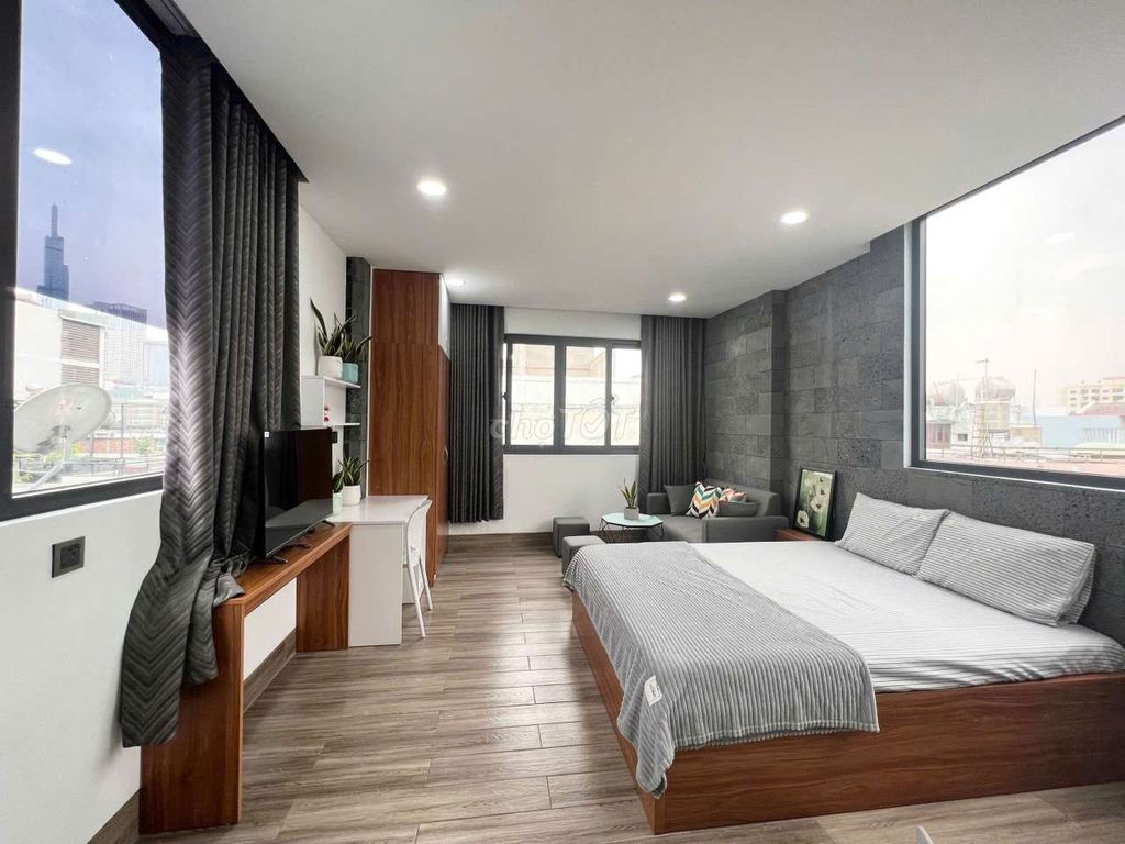 Cho thuê căn hộ dịch vụ 1PN đường Nguyễn Văn Đậu 40m² - Nội thất đầy đủ, giá chỉ 8.5 triệu!
