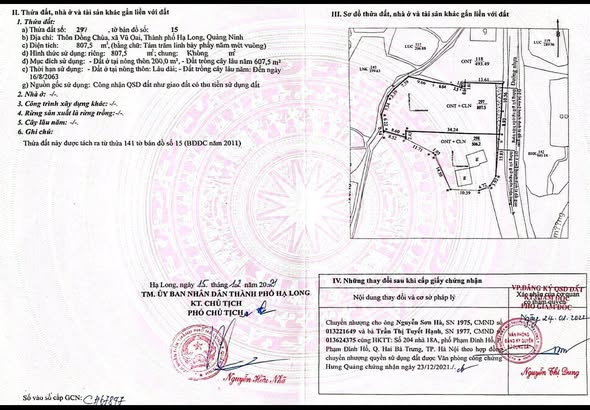 Đất mặt tiền 19m, 807m² tại Vũ Oai, Hạ Long - Tiềm năng sinh lời cao!