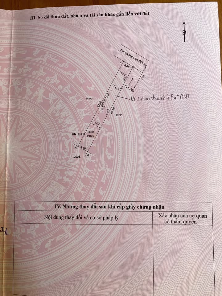 Đất Phú An Bến Cát 215m² giá 1.55 tỷ - Đầu tư sinh lời ngay khu vực đông đúc!