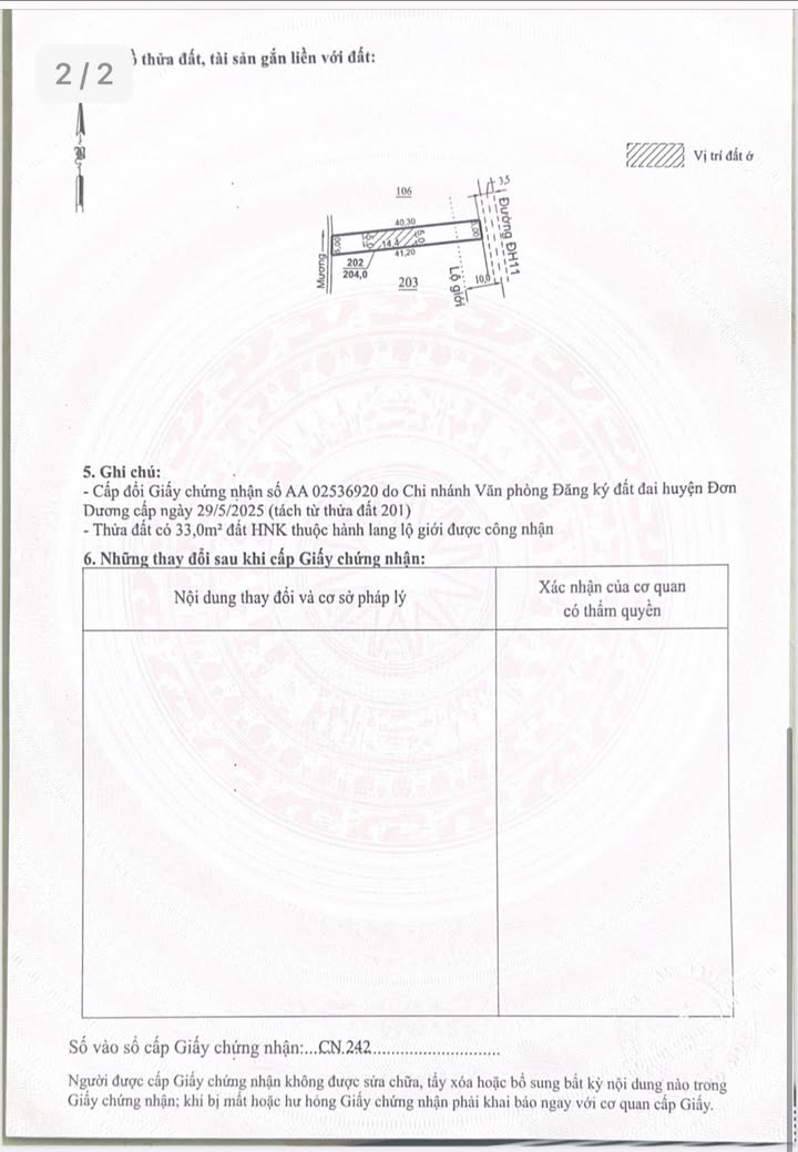 Đất nền Quảng Lập 205m² giá 500 triệu - Sổ hồng chính chủ