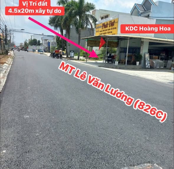 Đất nền mặt tiền Lê Văn Lương 90m² giá chỉ 4.1 tỷ - Đầu tư sinh lời ngay!