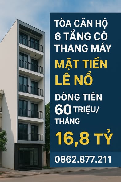 Căn hộ 6 tầng cao cấp Lê Nổ, Đà Nẵng 100m² giá 16.8 tỷ - Đầu tư sinh lời tuyệt vời!