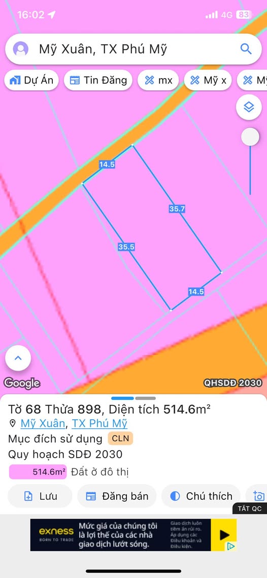 Đất nền Mỹ Xuân, Phú Mỹ 500m² giá 1.9 tỷ - Đầu tư sinh lời ngay!