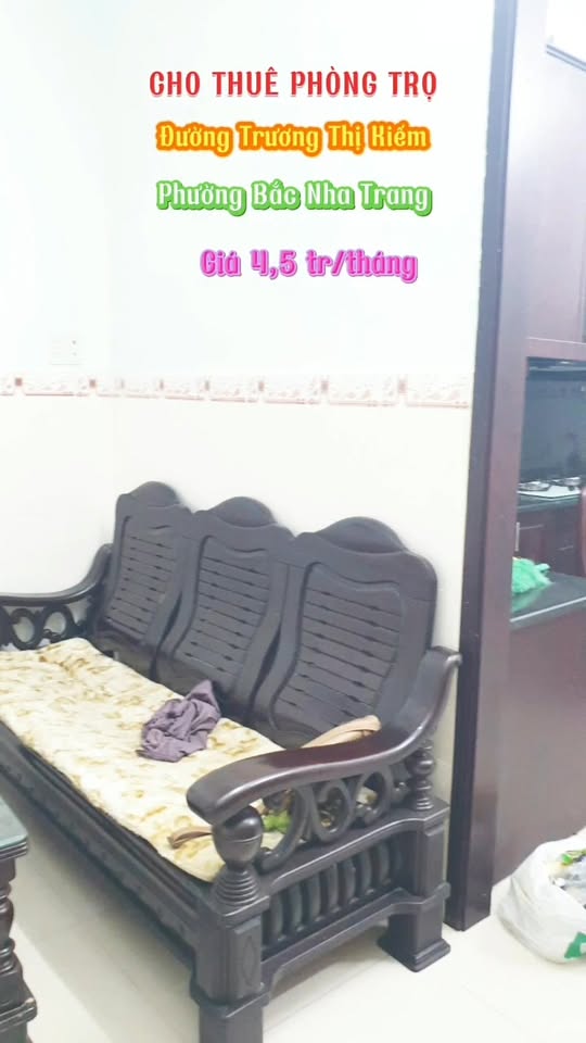 Phòng trọ Bắc Nha Trang 20m² giá 4.5 triệu - Gần biển chỉ 10 phút đi bộ!