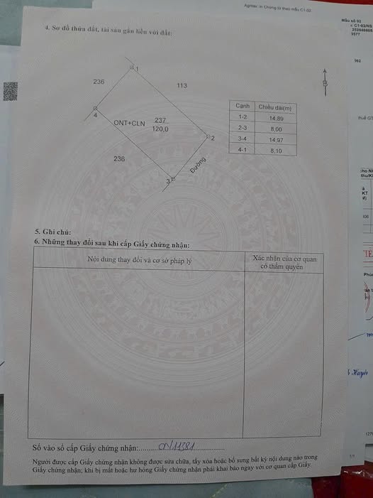 Đất nền Hương Canh - Bình Xuyên 120m² giá 1.5 tỷ - Vị trí đắc địa gần trường